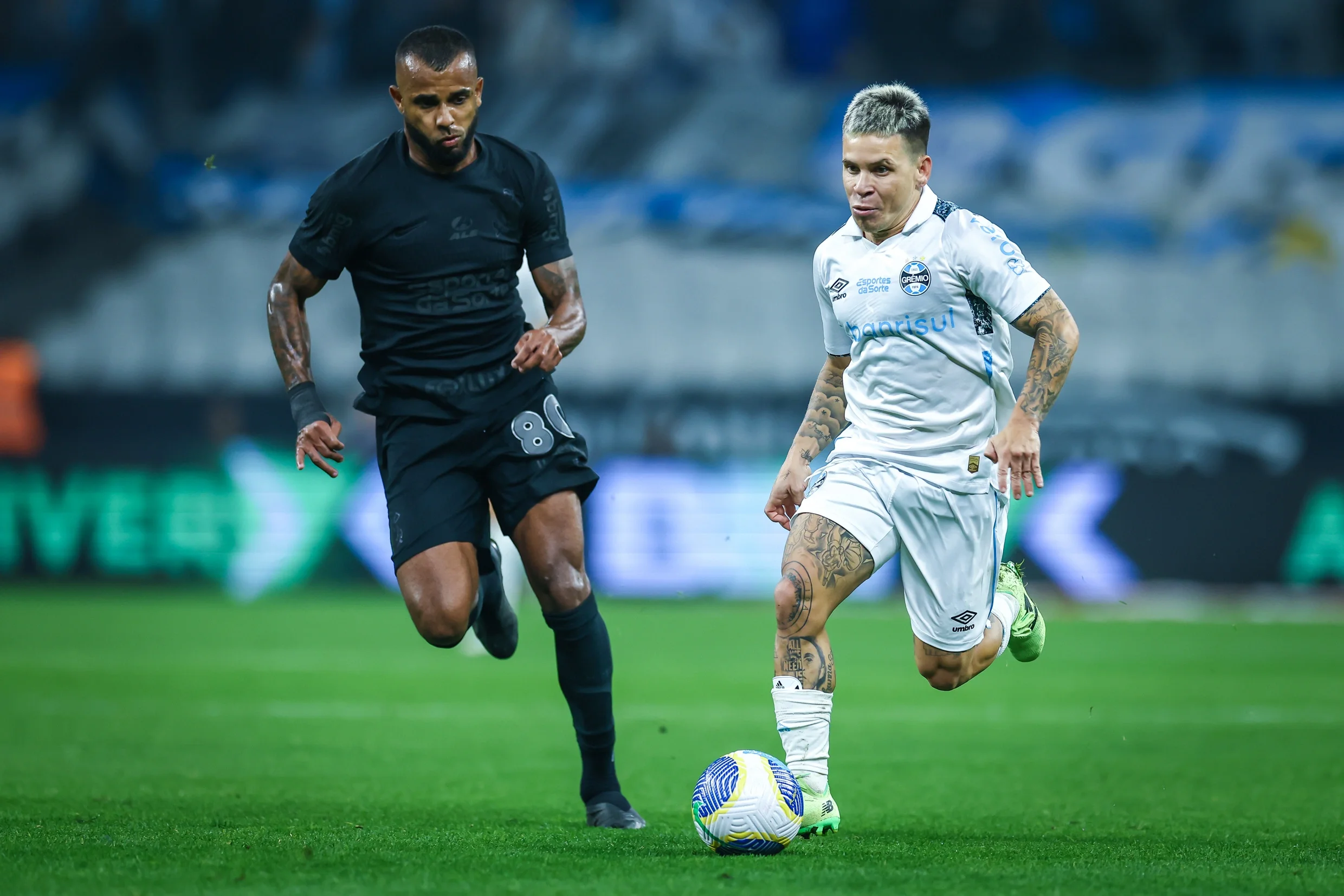 Imagem do primeiro confronto entre Corinthians x Grêmio na Copa do Brasil