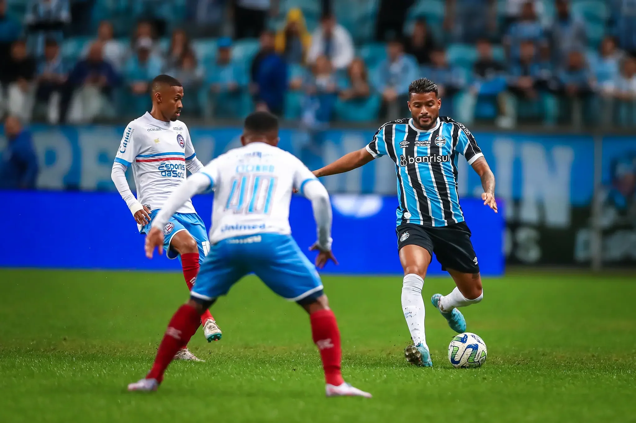 Imagem do jogo entre Bahia x Grêmio