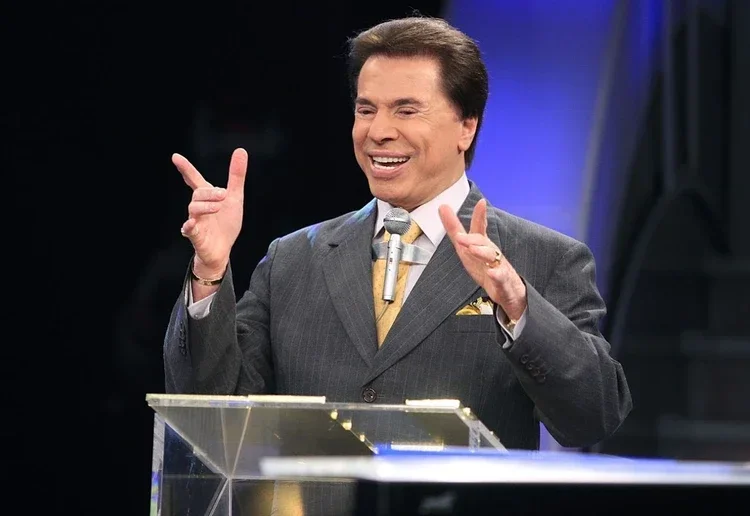 Imagem: apresentador Silvio Santos. 