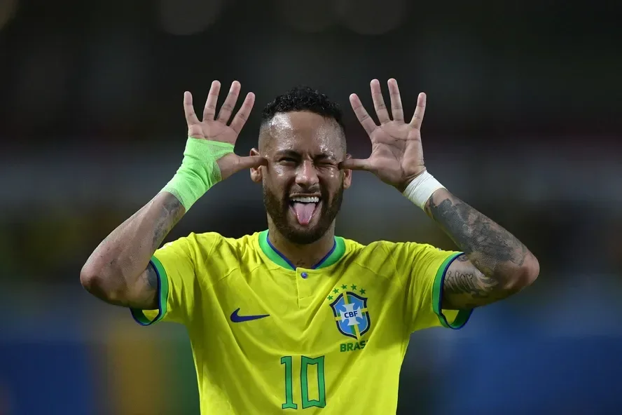 Imagem de Neymar, atacante da seleção brasileira