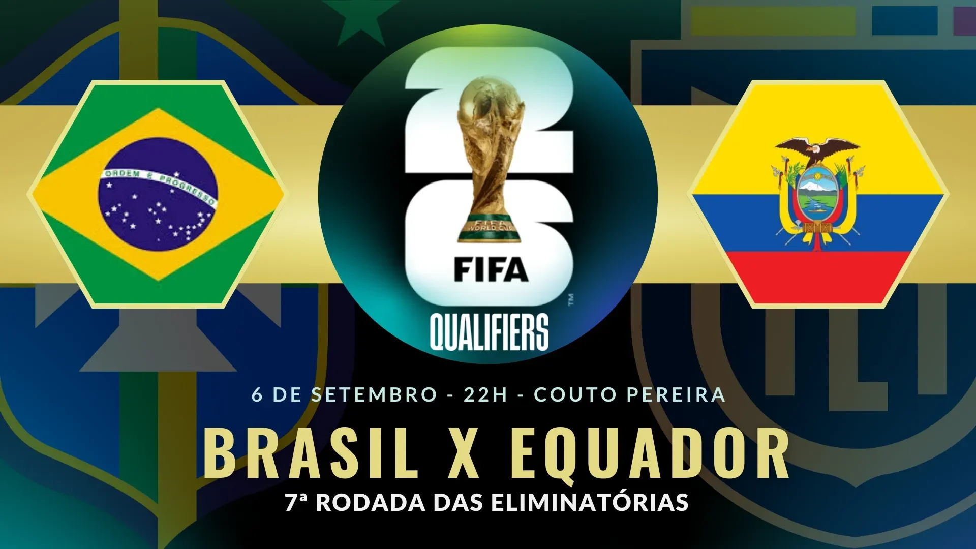 Brasil x Equador se enfrentam pelas Eliminatórias, em Curitiba