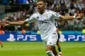 Mbappé celebra primeiro gol com a camisa do Real Madrid