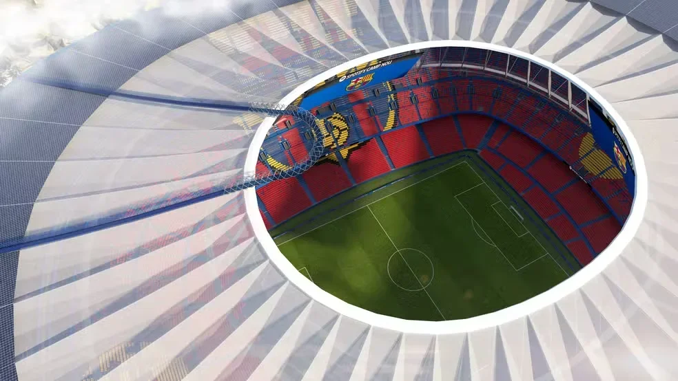 Imagem do mirante do novo Camp Nou