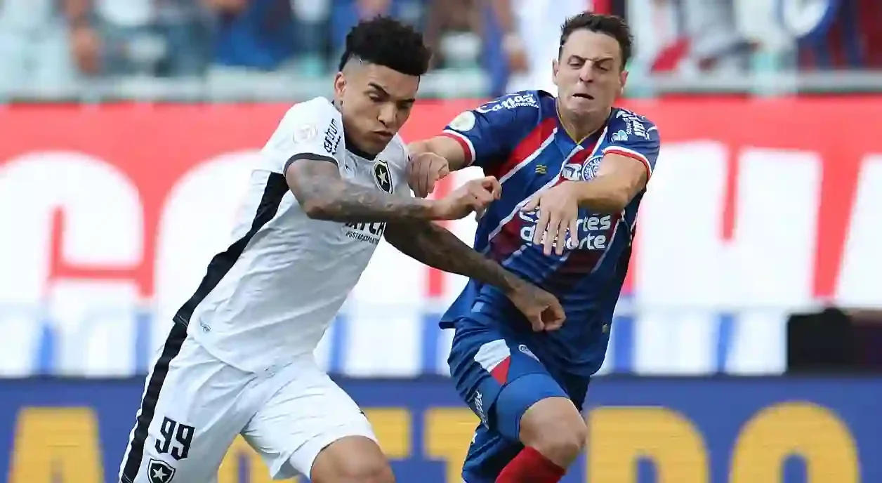 Imagem do jogo entre Bahia x Botafogo pela 24ª rodada do Brasileirão