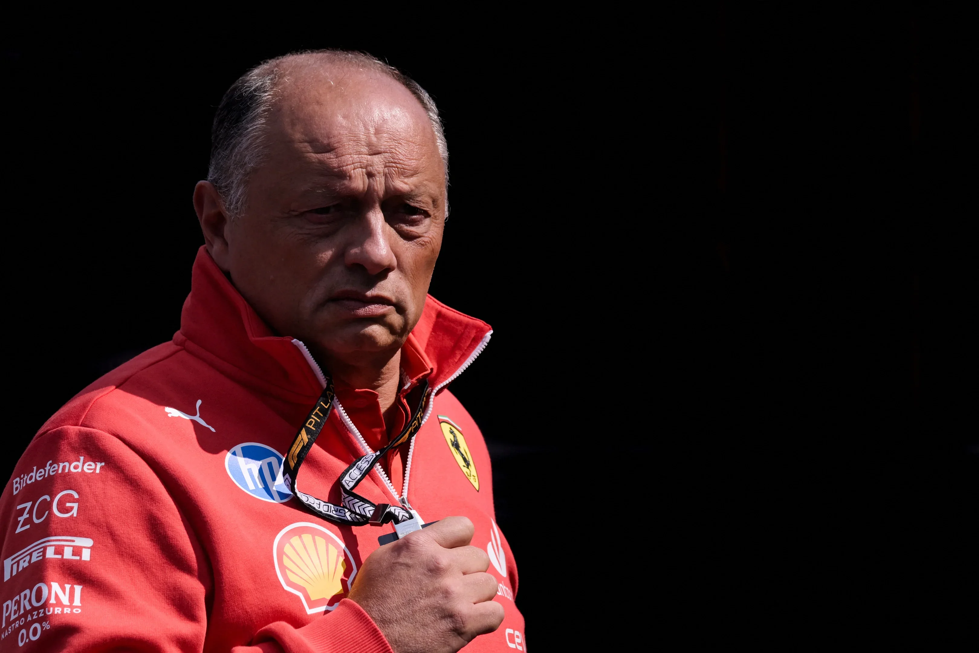 Imagem de Frédéric Vasseur, chefe de equipe da Ferrari