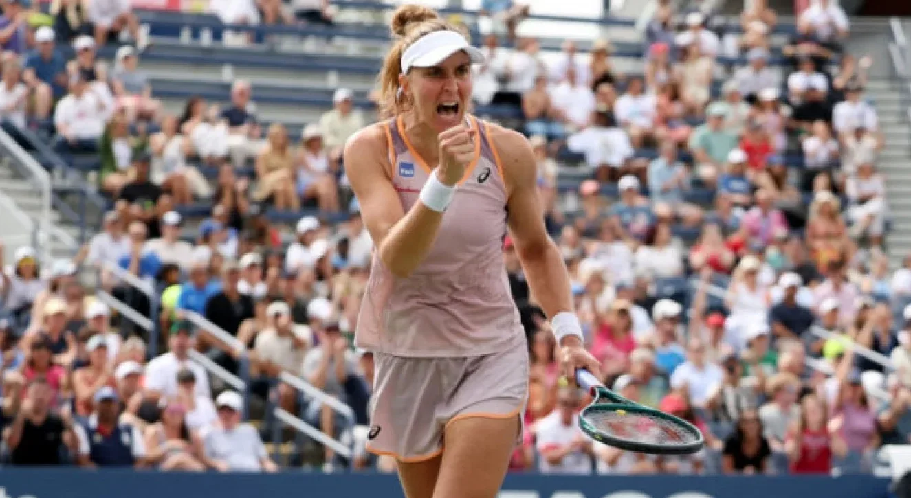 Imagem de Bia Haddad no US Open 2024