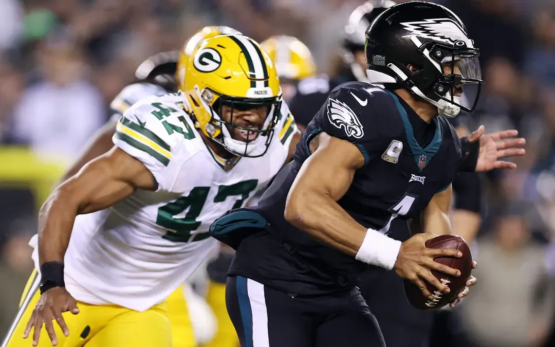 Imagem de Philadelphia Eagles e Green Bay Packers se enfrentando na NFL