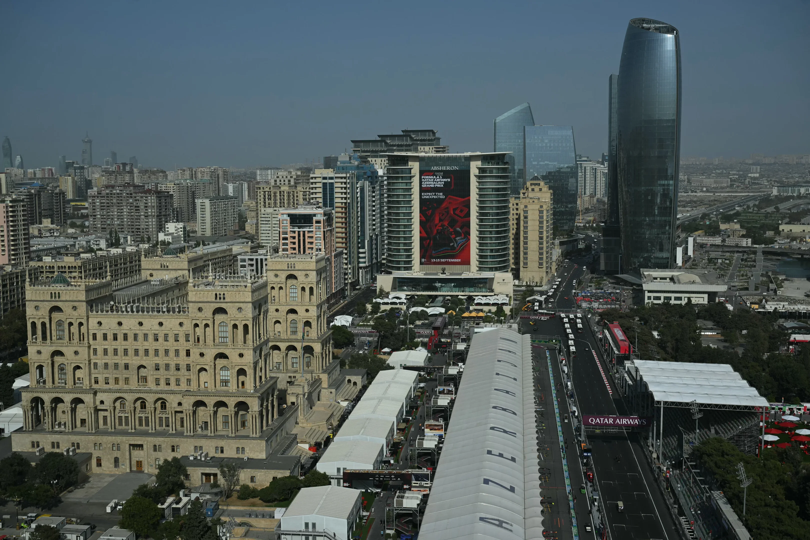 Imagem do circuito de Baku