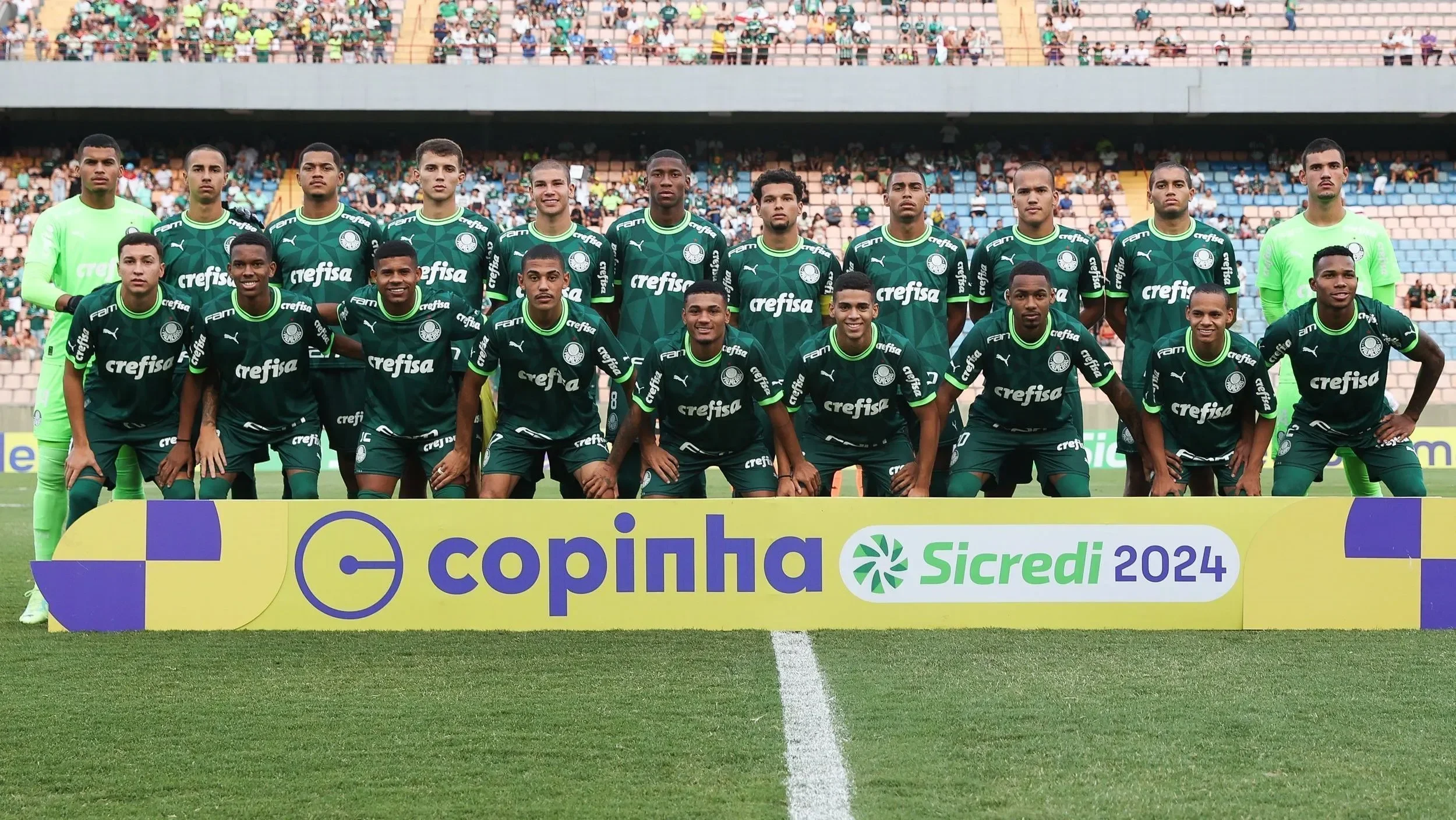 Equipe do Palmeiras na Copinha de 2024
