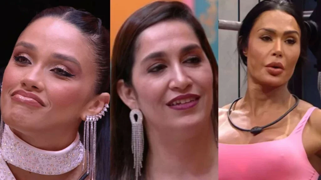 BBB 25: Eva, Gracyanne e Daniele estão no paredão da semana