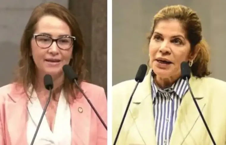 As deputadas Débora Almeida e Socorro Pimentel