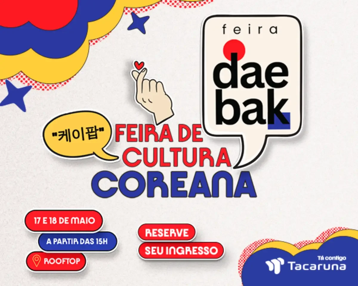Shopping Tacaruna recebe evento gratuito com k-pop, doramas e influenciadores