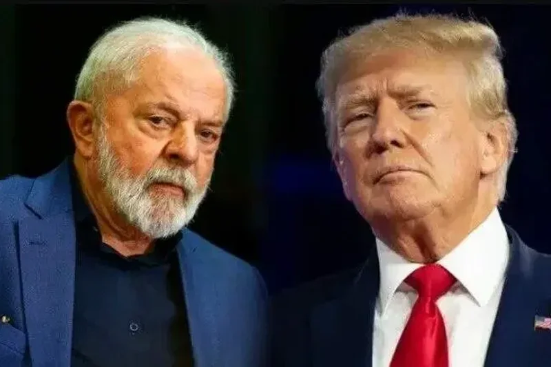 O presidente Lula e o presidente dos Estados Unidos Donald Trump