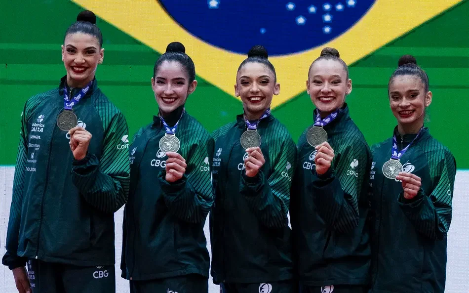 Ao som de “Evidências”, Brasil domina e conquista todos os ouros no Pan de Ginástica Rítmica