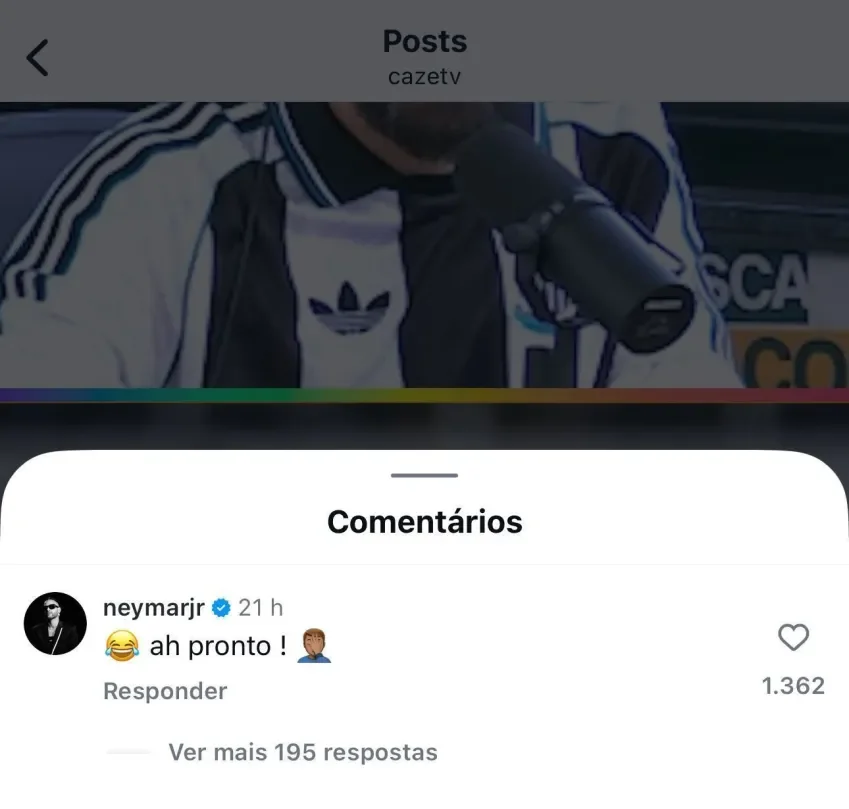 Reprodução/Instagram CazéTV