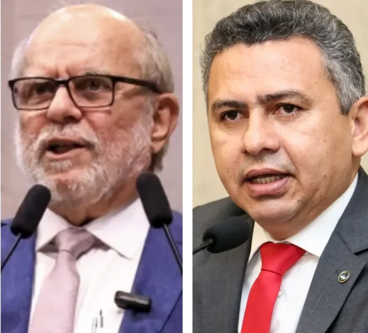  O deputado Waldemar Borges (PSB), relator da matéria do empréstimo na Alepe e o deputado Doriel Barros, presidente estadual do PT.