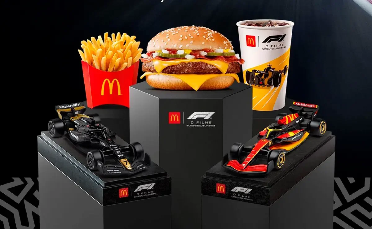 Imagem de divulgação do novo combo da F1 no McDonalds