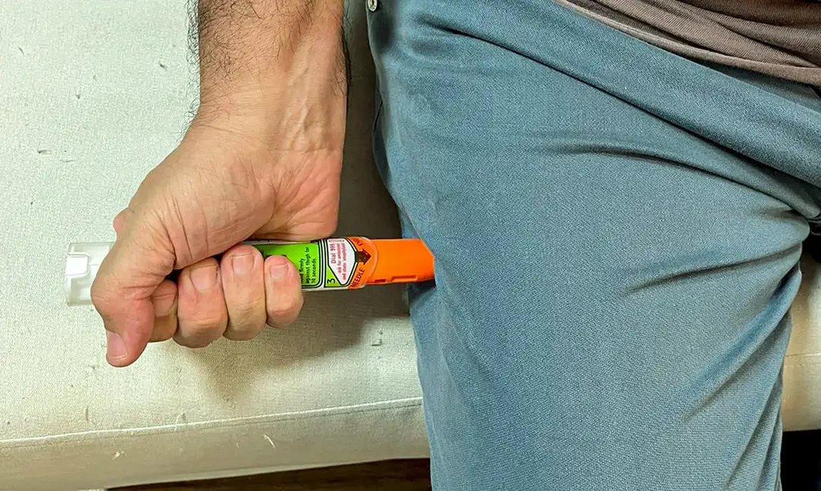 Caneta autoinjetora de adrenalina
