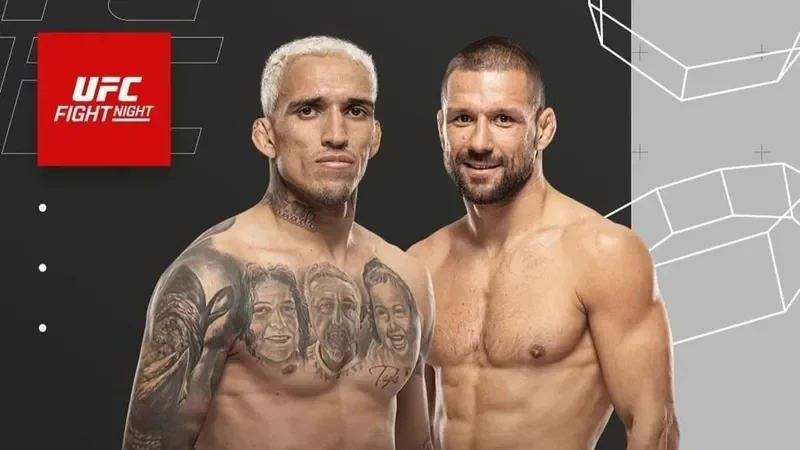 Imagem do card da luta entre Do Bronx x Matheusz Gamrot 