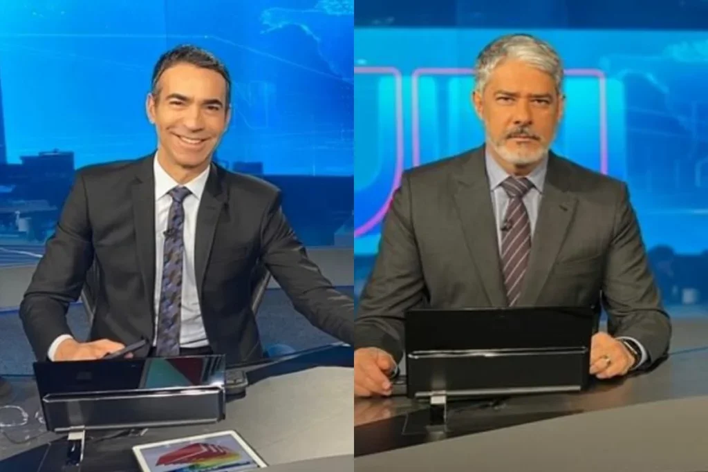 Saiba quando será a troca entre César Tralli e William Bonner no Jornal Nacional