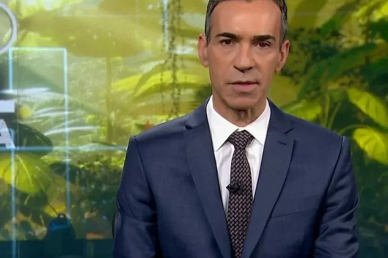 Boicote? César Tralli termina Jornal Nacional sem dizer ‘boa-noite’