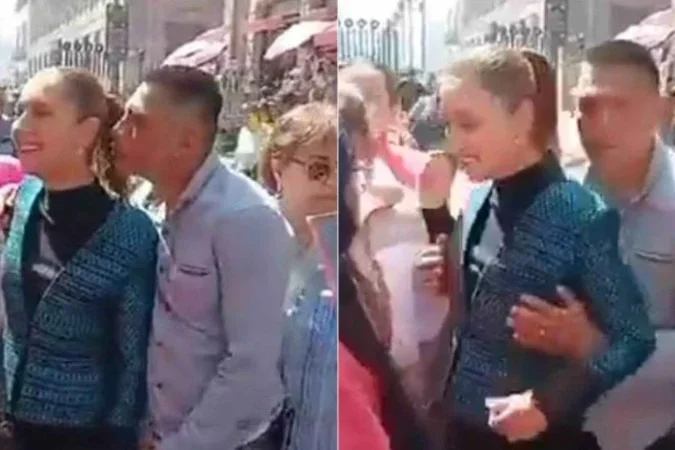 Presidente do México, Claudia Sheinbaum, é vítima de assédio sexual na rua enquanto ia para evento