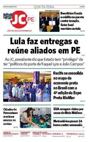Foto da capa: Metroviários aproveitam vinda de Lula ao Recife e realizam assembleia extraordinária contra privatização do metrô