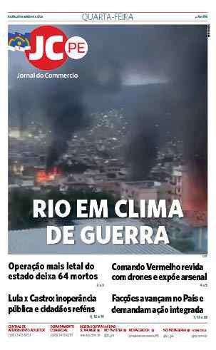 Foto da capa: Castro pede mais apoio federal e quer transferência de presos